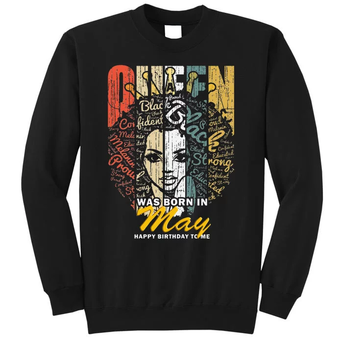 Wo Queens are Born in May Gemini Birthday Tall Sweatshirt