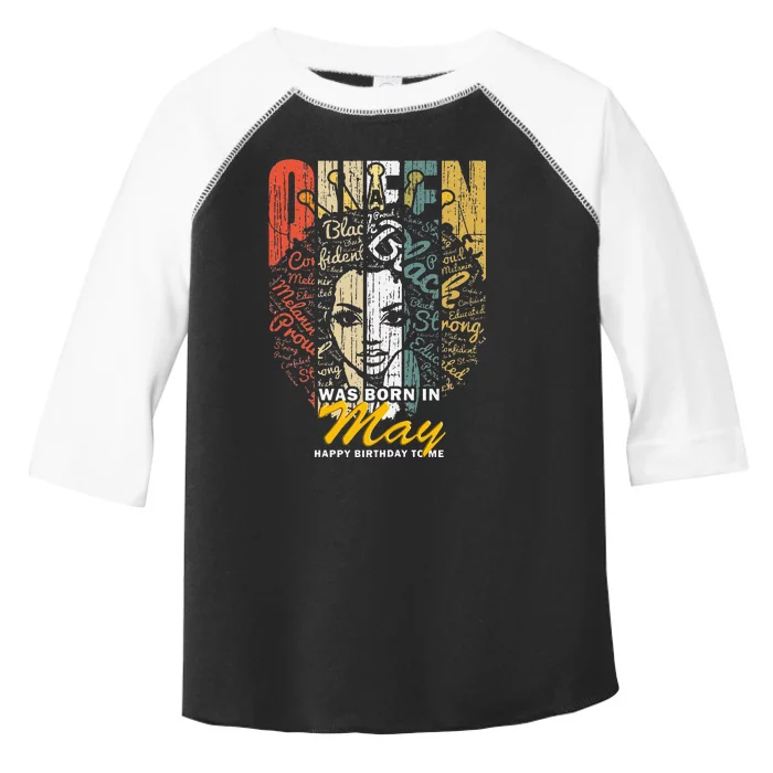 Wo Queens are Born in May Gemini Birthday Toddler Fine Jersey T-Shirt