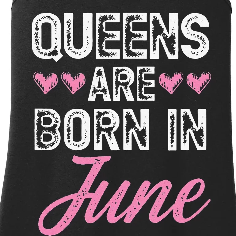 Wo Queens Are Born In June Birthday Ladies Essential Tank