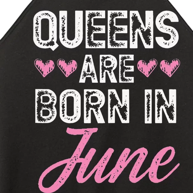 Wo Queens Are Born In June Birthday Women’s Perfect Tri Rocker Tank