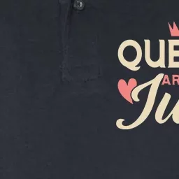 Wo Queens Are Born In June Birthday Softstyle Adult Sport Polo