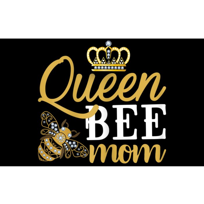 Womens Queen Bee Mom Bumper Sticker