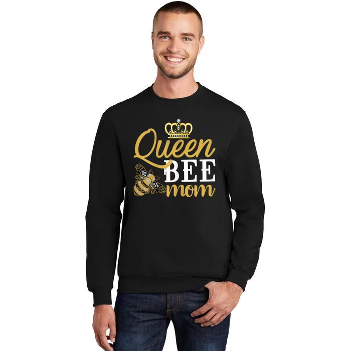 Womens Queen Bee Mom Tall Sweatshirt