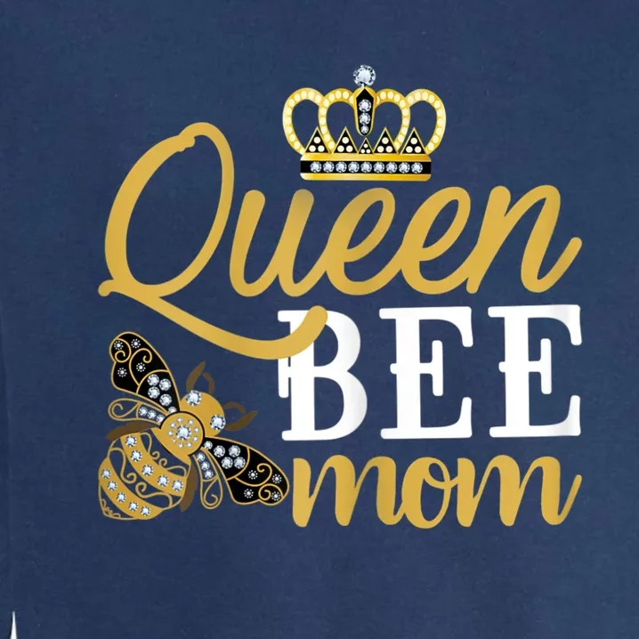 Womens Queen Bee Mom Garment-Dyed Sweatshirt