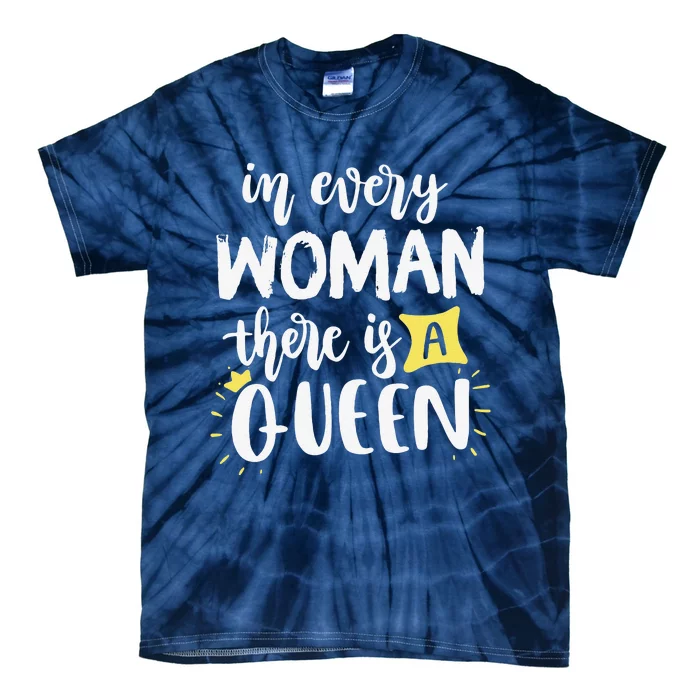 Women Queen Boss Strong Feminist Power Empowered Female Tie-Dye T-Shirt