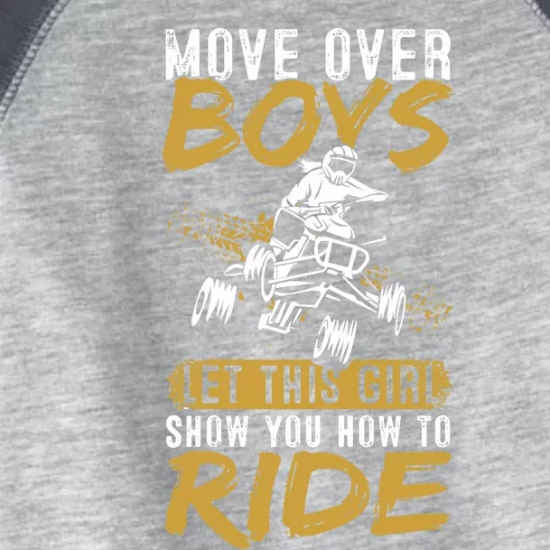 Wo Quad Bike Funny ATV Let This Girl Show You How To Ride Toddler Fine Jersey T-Shirt