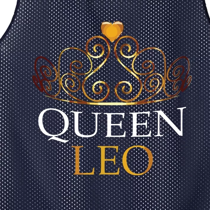 Womens Queen Leo Zodiac Birthday Gift Mesh Reversible Basketball Jersey Tank