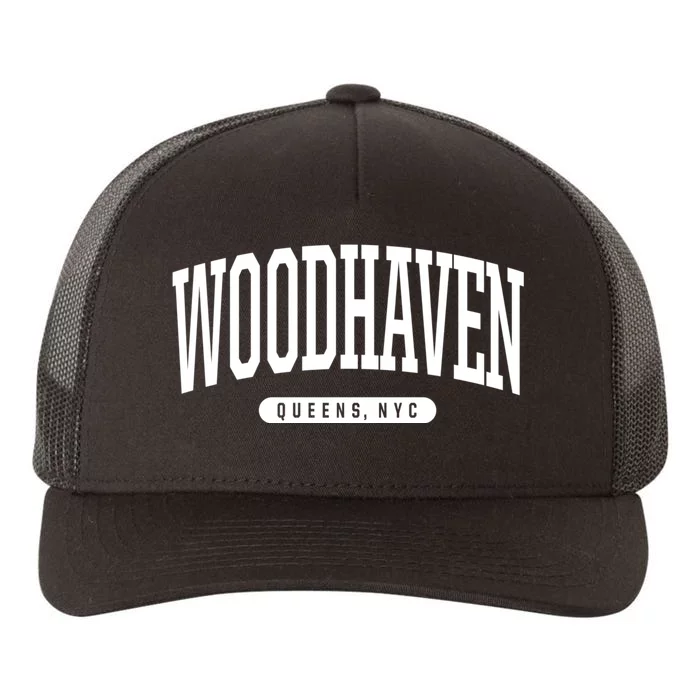 Woodhaven Queens Ny Souvenirs Nyc Borough Woodhaven Queens New York City Yupoong Adult 5-Panel Trucker Hat