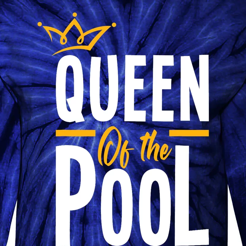 Wo Queen Of The Pool Funny Swimmers Swimming Swimmer Tie-Dye Long Sleeve Shirt