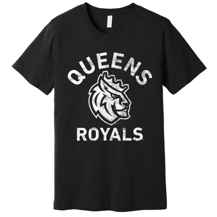 Womens Queens University Of Charlotte Royals Large Premium T-Shirt