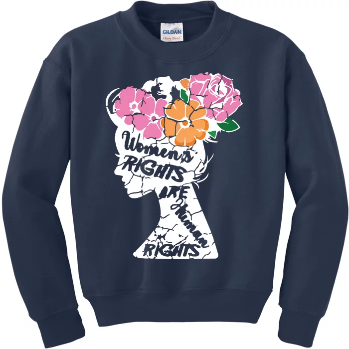 Women's Rights Are Human Rights Human Rights Advocate VNeck Kids Sweatshirt