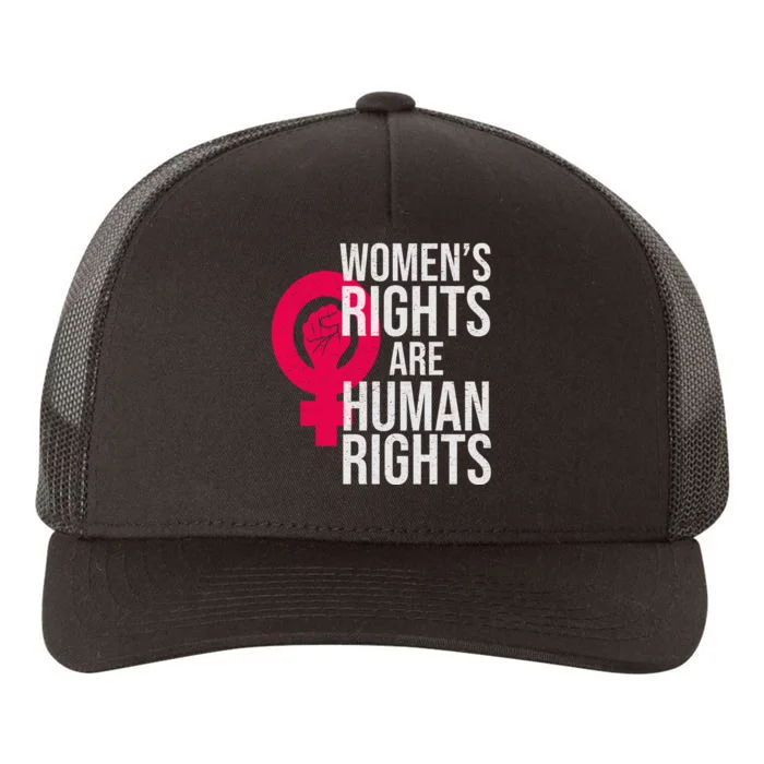 Women's Rights Are Human Rights Feminist Yupoong Adult 5-Panel Trucker Hat