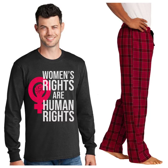 Women's Rights Are Human Rights Feminist Long Sleeve Pajama Set