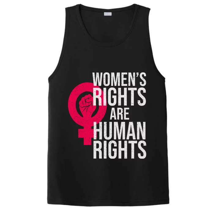 Women's Rights Are Human Rights Feminist Performance Tank