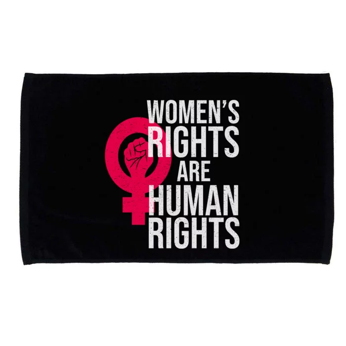 Women's Rights Are Human Rights Feminist Microfiber Hand Towel