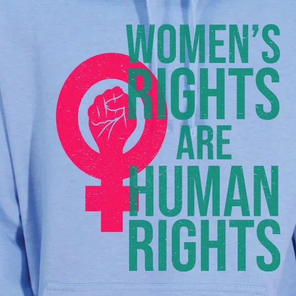 Women's Rights Are Human Rights Feminist Unisex Surf Hoodie