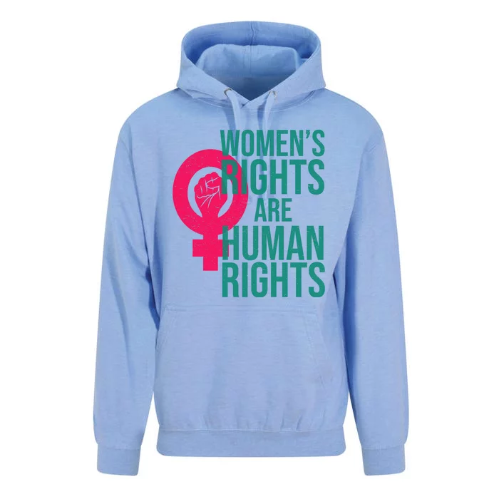 Women's Rights Are Human Rights Feminist Unisex Surf Hoodie