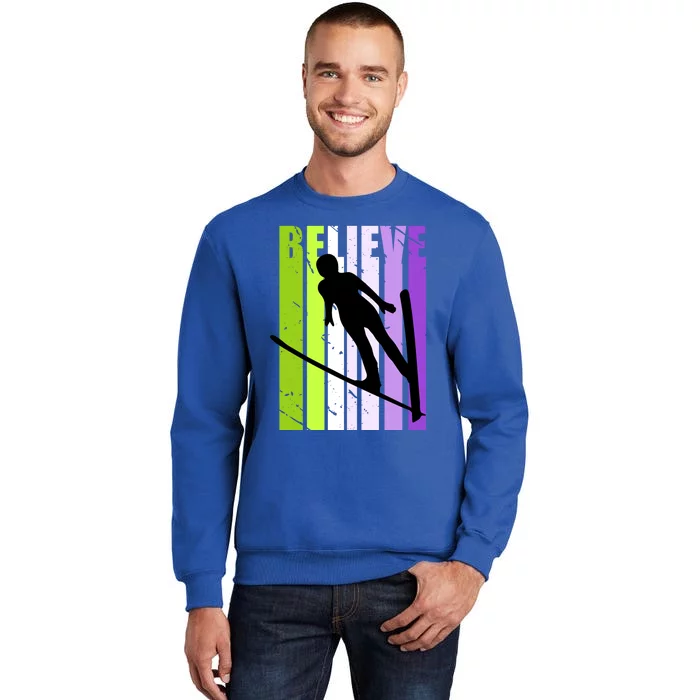 Wo Retro Alpine Ski Jumping Jumper Female Competition Cool Gift Sweatshirt