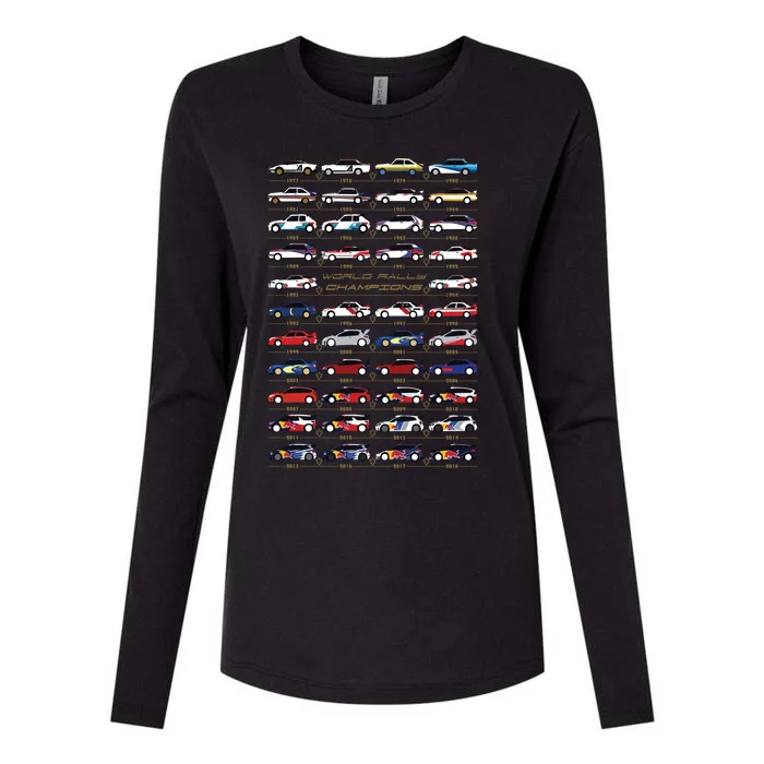 World Rally Aces Womens Cotton Relaxed Long Sleeve T-Shirt