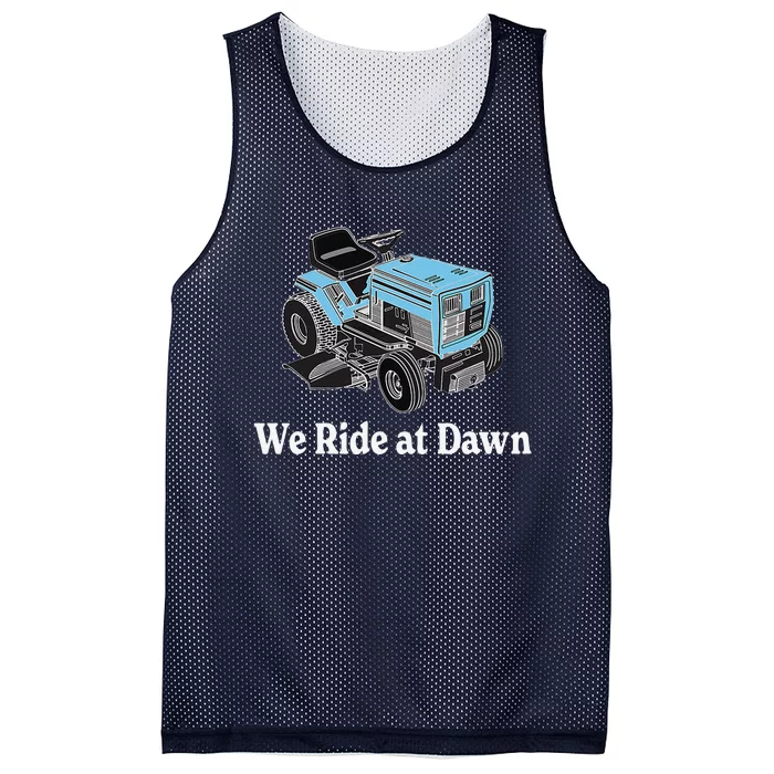 We Ride At Dawn Fathers Day Dad Gift Grandfather Mesh Reversible Basketball Jersey Tank