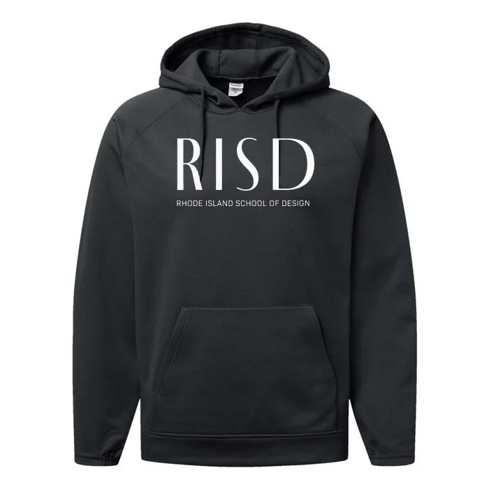 Womens RISD Art Deco Style College Performance Fleece Hoodie