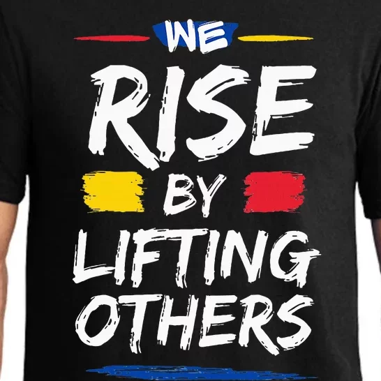 We Rise By Lifting Others Inspirational Quotes Pajama Set