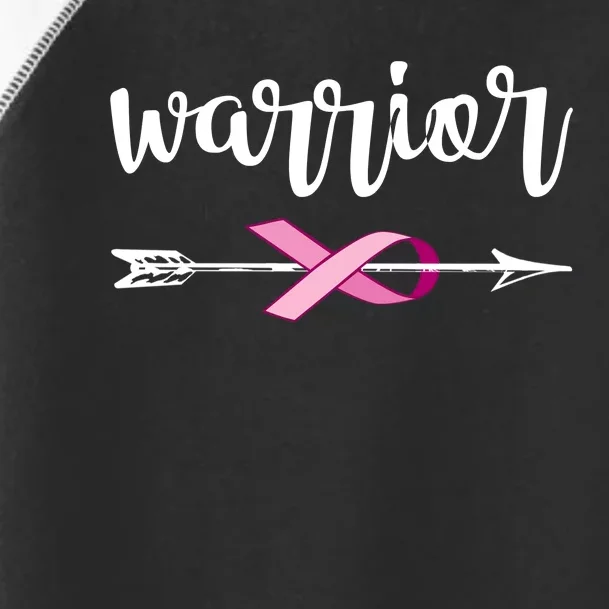 Warrior Ribbon Breast Cancer Awareness Toddler Fine Jersey T-Shirt