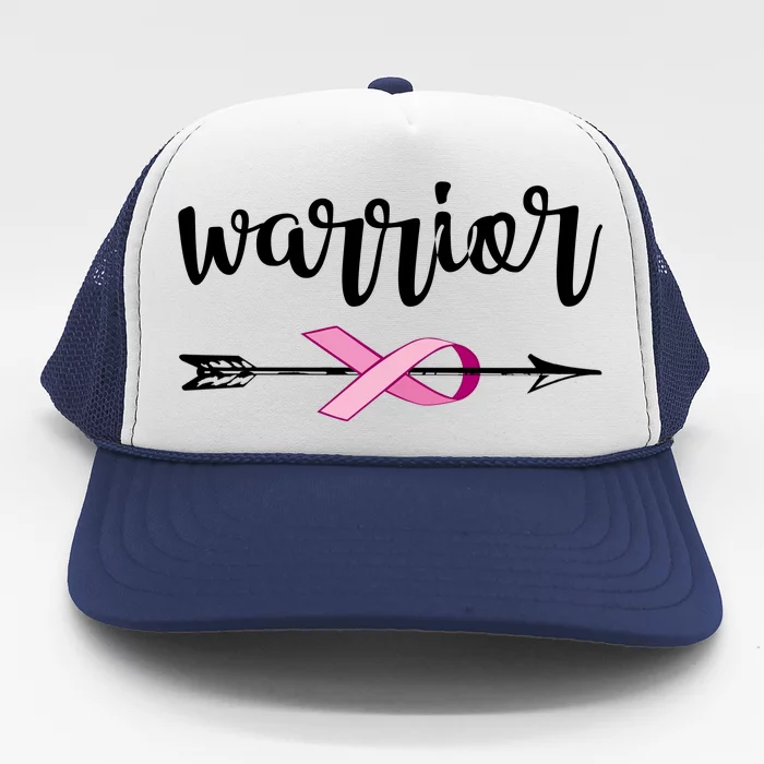 Warrior Ribbon Breast Cancer Awareness Trucker Hat