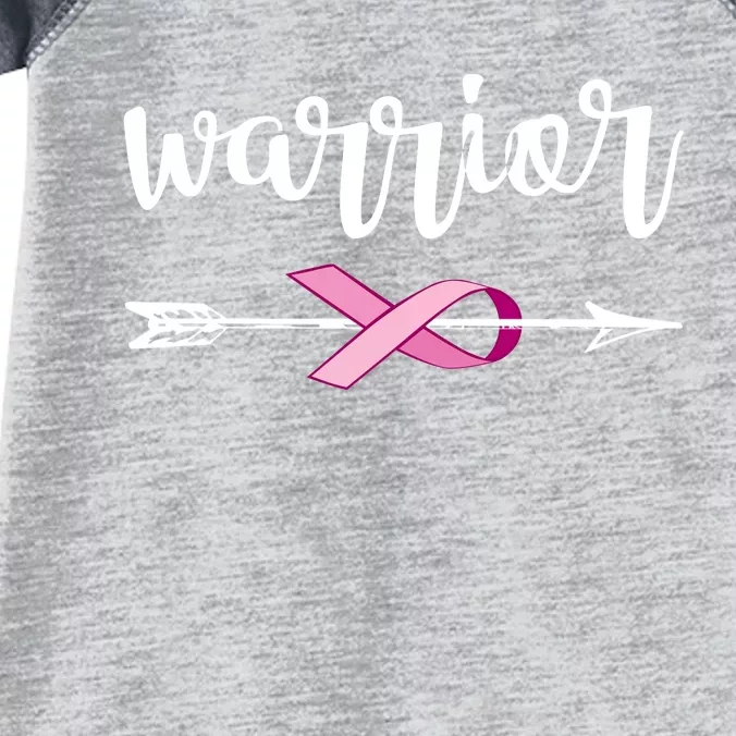 Warrior Ribbon Breast Cancer Awareness Infant Baby Jersey Bodysuit