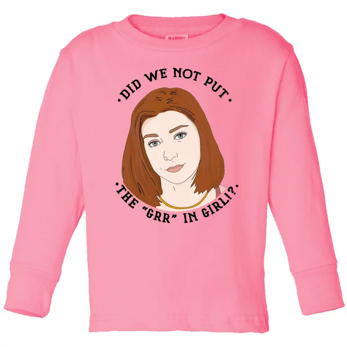 Willow Rosenberg Btvs Toddler Long Sleeve Shirt