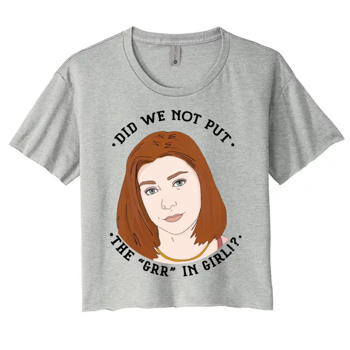 Willow Rosenberg Btvs Women's Crop Top Tee