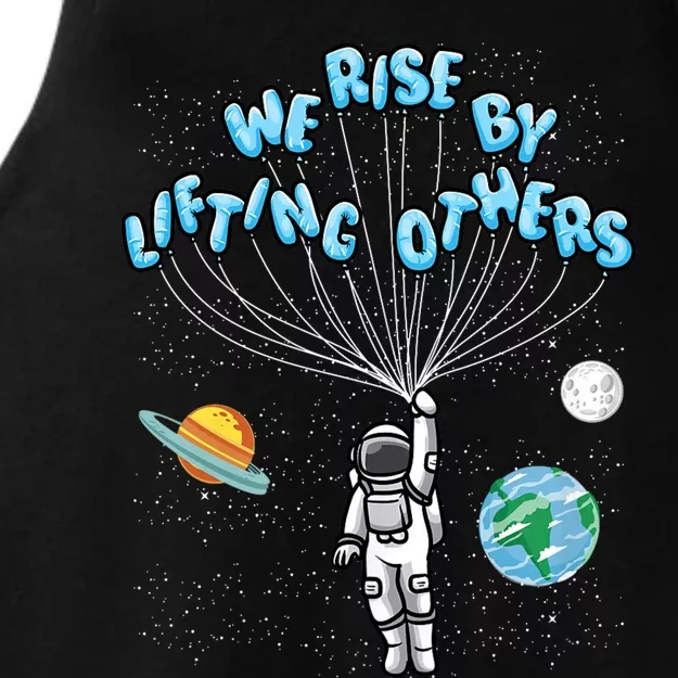 We Rise By Lifting Others Is A Inspirational Quote Ladies Tri-Blend Wicking Tank