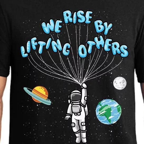 We Rise By Lifting Others Positive Motivational Quote Pajama Set