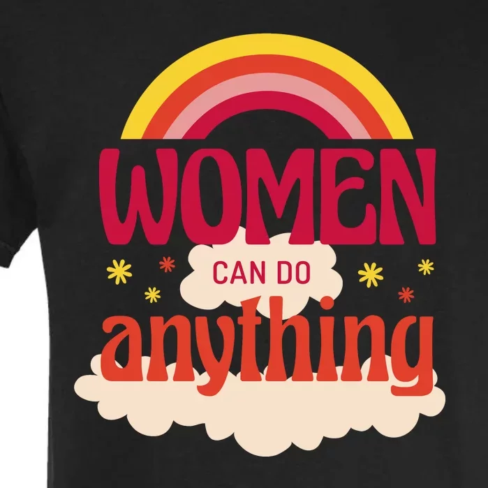 Women's Rights Can Do Anything Feminist Garment-Dyed Heavyweight T-Shirt