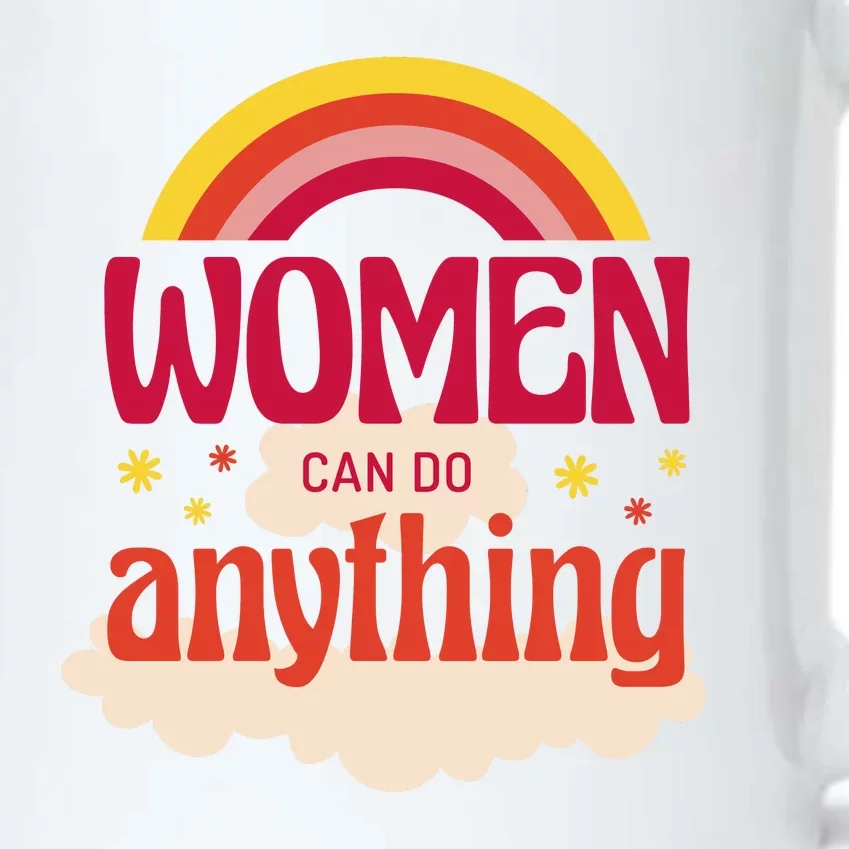 Women's Rights Can Do Anything Feminist Black Color Changing Mug