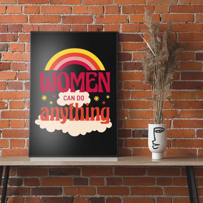 Women's Rights Can Do Anything Feminist Poster