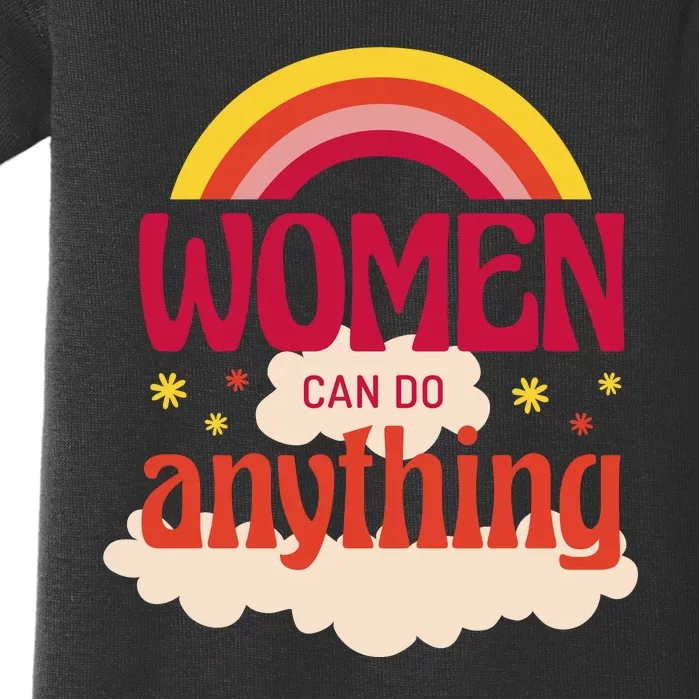 Women's Rights Can Do Anything Feminist Baby Bodysuit