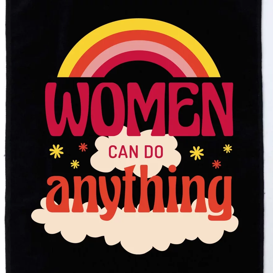 Women's Rights Can Do Anything Feminist Platinum Collection Golf Towel