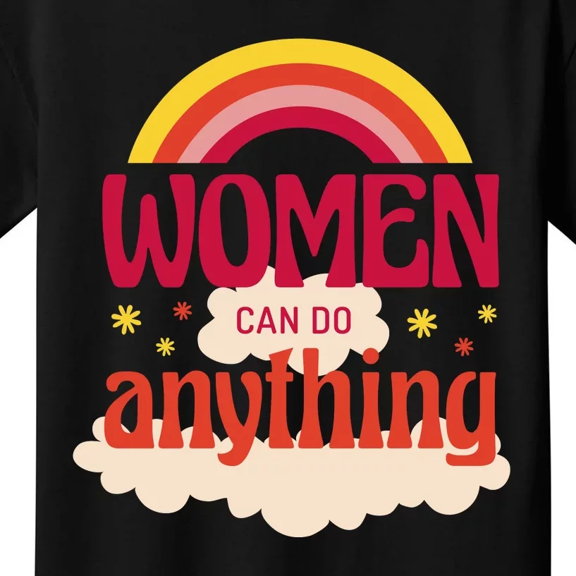 Women's Rights Can Do Anything Feminist Kids T-Shirt