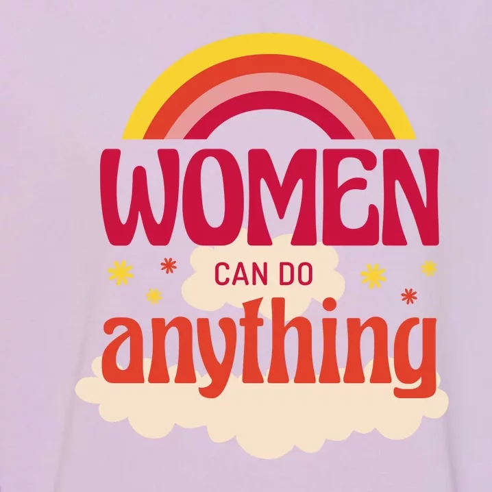 Women's Rights Can Do Anything Feminist Garment-Dyed Sweatshirt