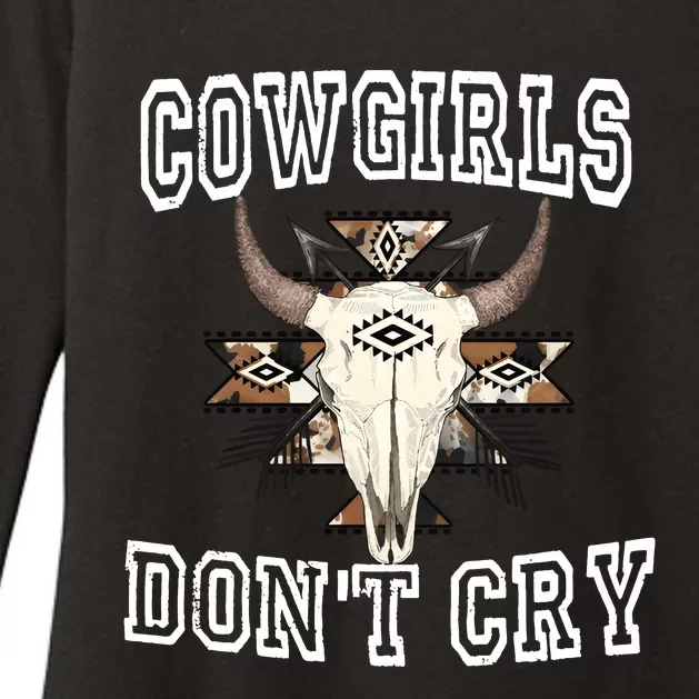 Western Rodeo Country Music Womens CVC Long Sleeve Shirt