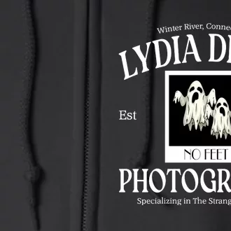 Winter River Connecticut Lydia Deetz Photography Est 1988 Spooky Season Full Zip Hoodie