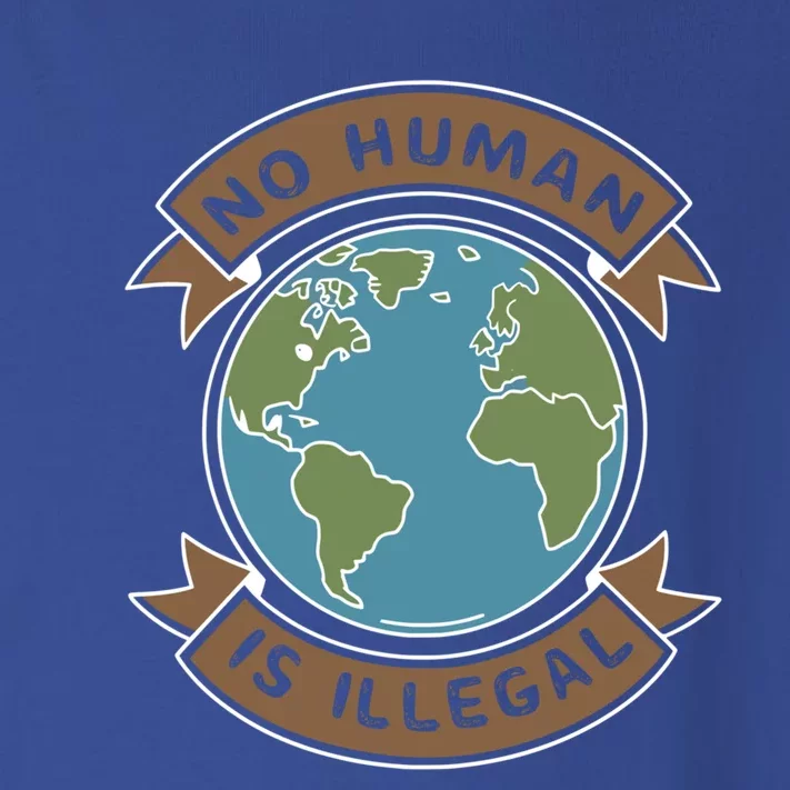 World Refugee Day No Hu Is Illegal Funny Gift Toddler Long Sleeve Shirt