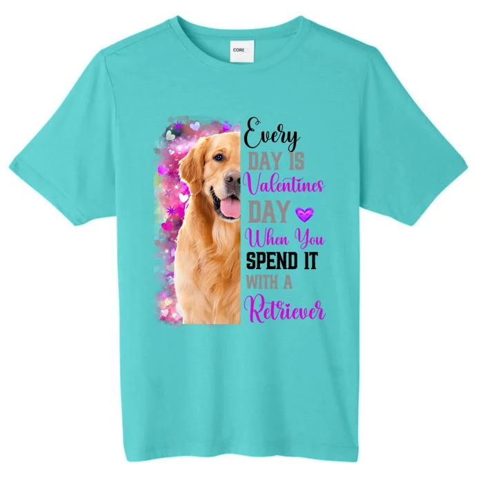 Wo Retriever Dog Valentines Day Mom Dogs Funny Gift ChromaSoft Performance T-Shirt