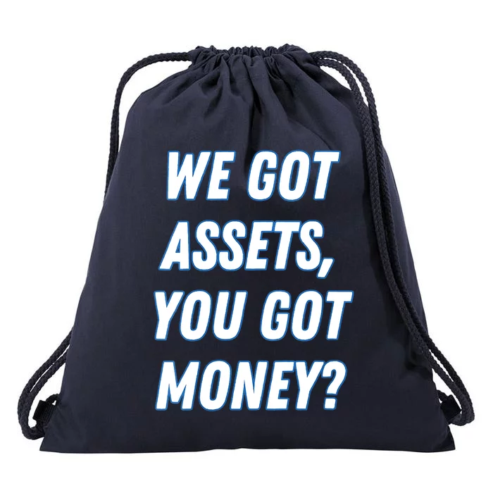 Women Real Estate & Finance Get Motivated, Build Assets, Make Mony Drawstring Bag