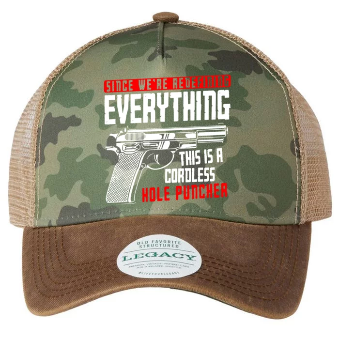 WeRe Redefining Everything This Is A Cordless Hole Puncher Legacy Tie Dye Trucker Hat