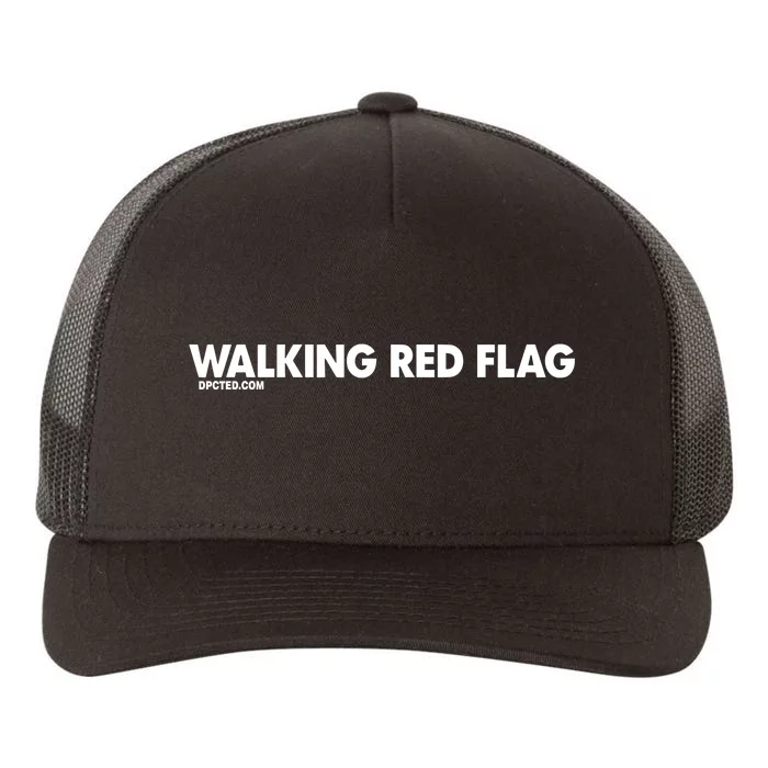 Walking Red Flag Dpcted Yupoong Adult 5-Panel Trucker Hat