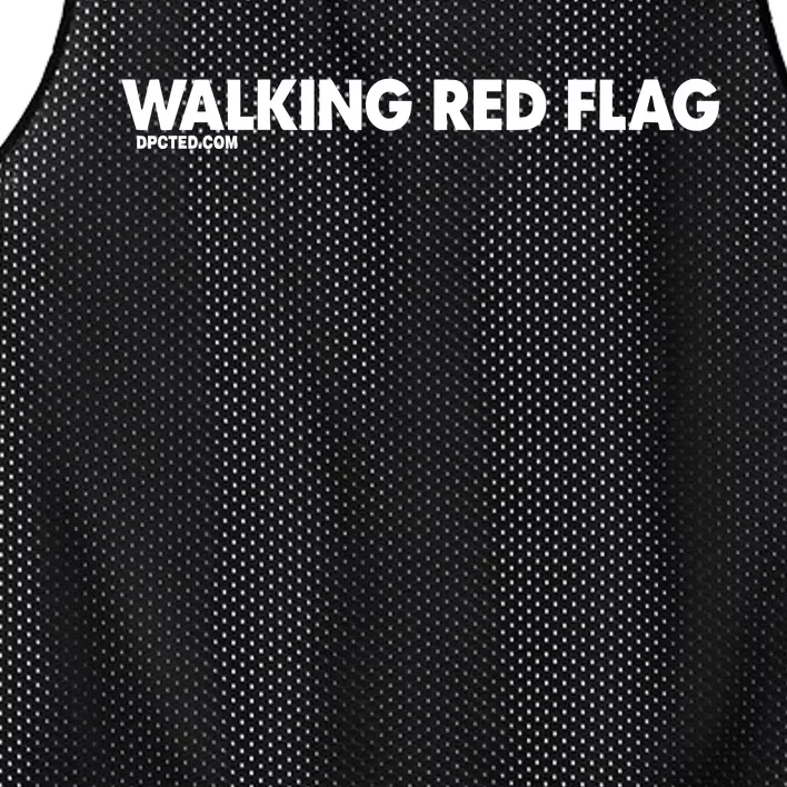 Walking Red Flag Dpcted Mesh Reversible Basketball Jersey Tank