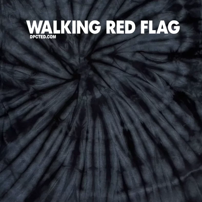 Walking Red Flag Dpcted Tie-Dye T-Shirt