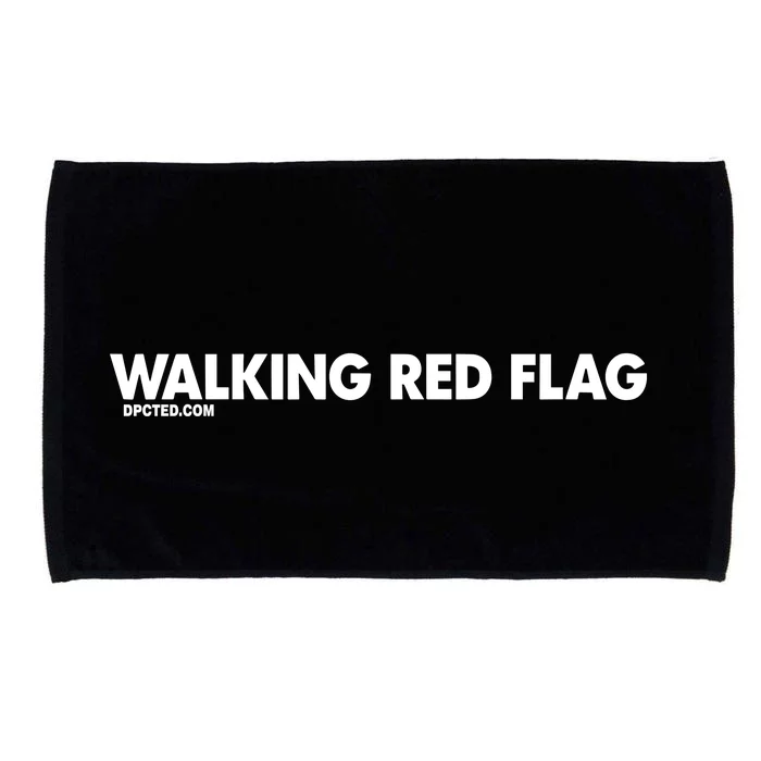 Walking Red Flag Dpcted Microfiber Hand Towel